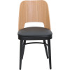 DEBIRA chair solid oak upholstered