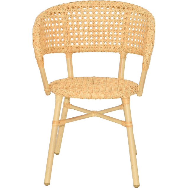 BACHOS Sillón de ratán de aluminio con tejido de nailon