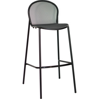 Terrassen-Barhocker RONDA XS EMU, aus Stahl, stapelbar