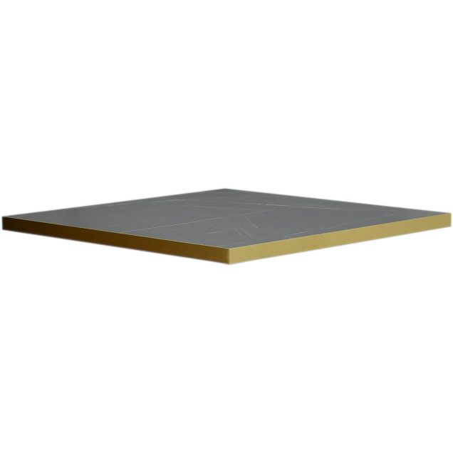 LAIGNY tafelblad, abs randen, verguld, aluminium laminaat