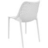 Empilable chaise blanc monobloc exterieur polypropylene terrasse air