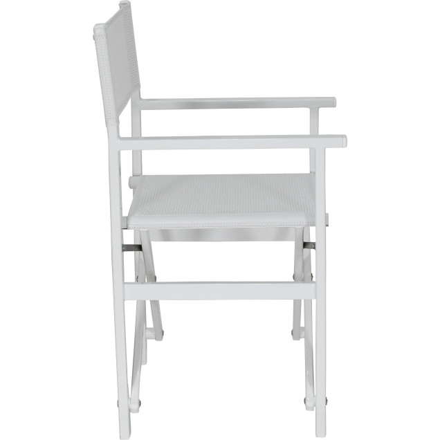 RIMINI director's chair aluminum textilene fabric