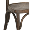 Chaise style bistrot en bois courbe hêtre avec finition brown oil Valennes zoom