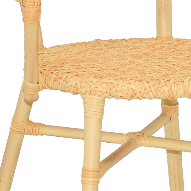 BACHOS Sillón de ratán de aluminio con tejido de nailon