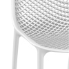Empilable chaise polypropylene blanc monobloc exterieur air terrasse zoom