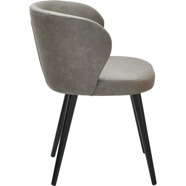 ARNOS solid beech armchair, upholstered