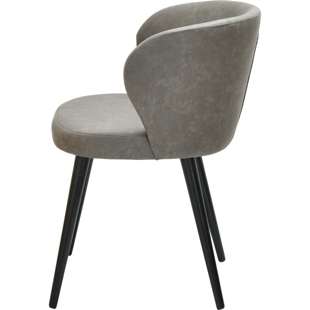 ARNOS solid beech armchair, upholstered