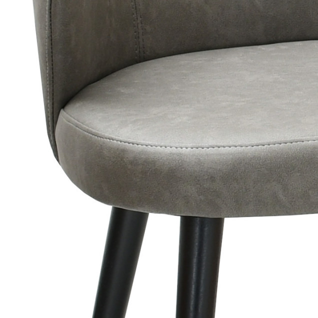 ARNOS solid beech armchair, upholstered