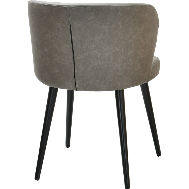 ARNOS solid beech armchair, upholstered