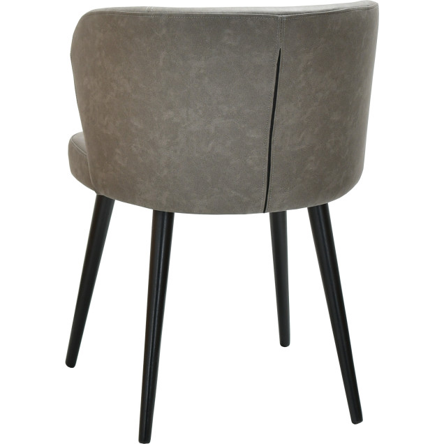 ARNOS solid beech armchair, upholstered