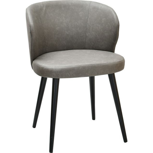 ARNOS solid beech armchair, upholstered