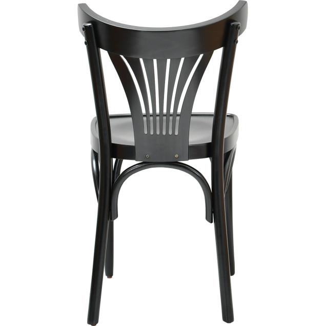 PARISOT Vintage Curved Beech Wood Bar Stool
