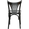 PARISOT Vintage Curved Beech Wood Bar Stool