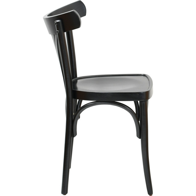 PARISOT Vintage Curved Beech Wood Bar Stool