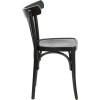 PARISOT Vintage Curved Beech Wood Bar Stool