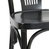 PARISOT Vintage Curved Beech Wood Bar Stool