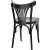 PARISOT Vintage Curved Beech Wood Bar Stool