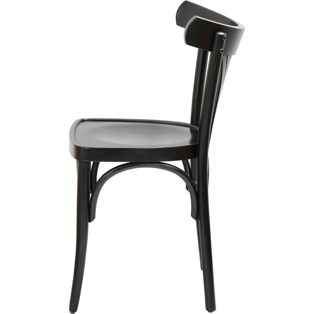PARISOT Vintage Curved Beech Wood Bar Stool