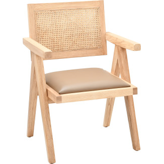 Sillón BALI, haya maciza tapizada