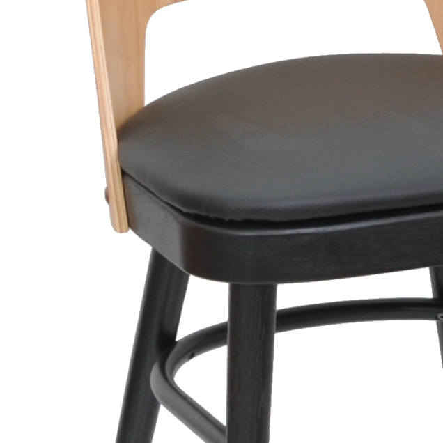 DEBIRA chair solid oak upholstered
