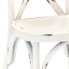 Chaise cross en aluminium empilable vintage bistrot pro