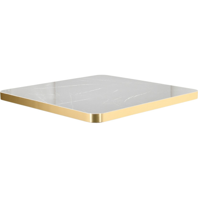 Plateau PELISSANNE chants abs doré mélaminé gloss 