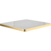 Piano PELISSANNE, bordi in abs oro, melamina lucida