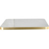 Plateau PELISSANNE chants abs doré mélaminé gloss 