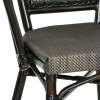 Chaise LANTAN acier anodisé toile textilène bistrot empilable 9