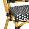 Chaise CARLAT acier anodisé tressage nylon 