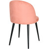 contemporain rose intérieur monolith denguin hêtre massif chaise garnie restaurant 3/4 arriere droit