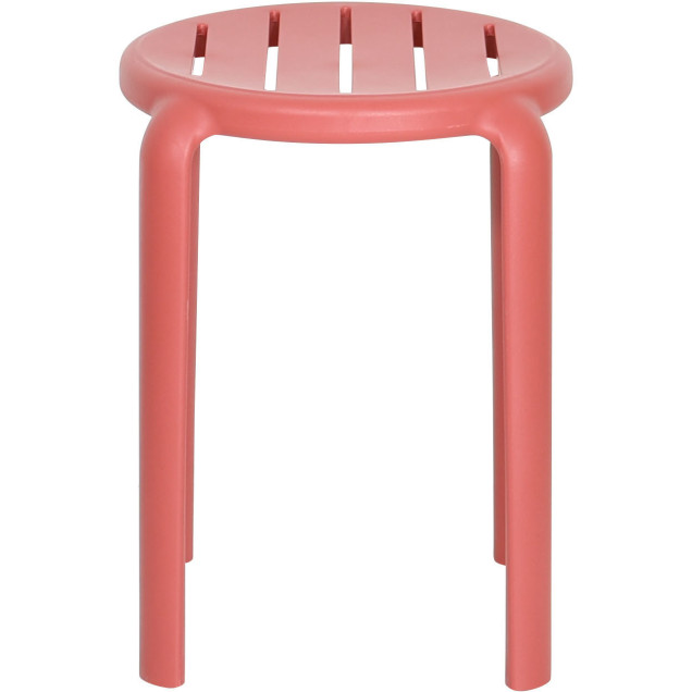 TOM 45 CM Stackable UV-Resistant Polypropylene Stool, Marsala