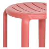 TOM 45 CM Stackable UV-Resistant Polypropylene Stool, Marsala