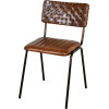 DUSSAC steel leather chair