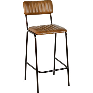 ELOISE steel leather stool