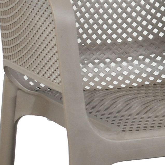 Fauteuil terrasse polypropylène NET résille ajourée NARDI