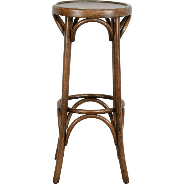 Villefort Bar Stool, Curved Beech Wood, Vintage Finish