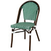 CHATILLON Patio Bistro Chair, Aluminum with Nylon-Woven Rattan