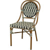 Chaise terrasse DERCY aluminium rotin empilable