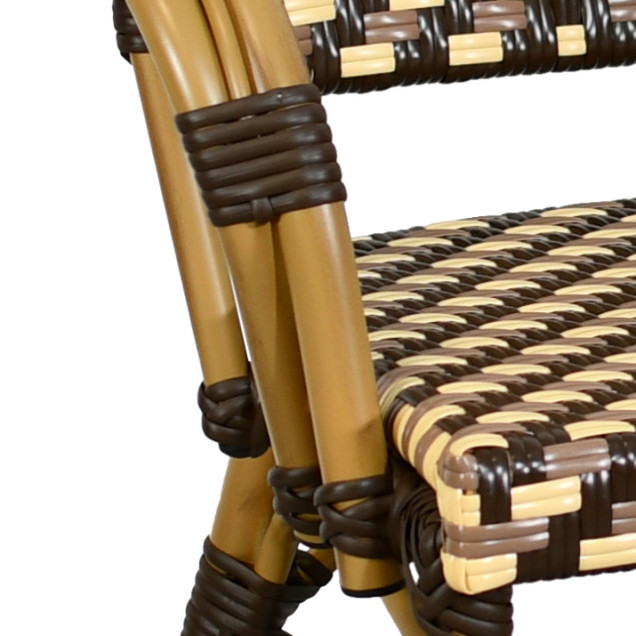 BENEST Terrassen-Sessel für den Außenbereich aus Aluminium und Rattan