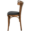 Parisot-GC Bistro Chair, bent beech wood with black PU seat