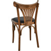 Parisot-GC Bistro Chair, bent beech wood with black PU seat