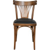 Parisot-GC Bistro Chair, bent beech wood with black PU seat
