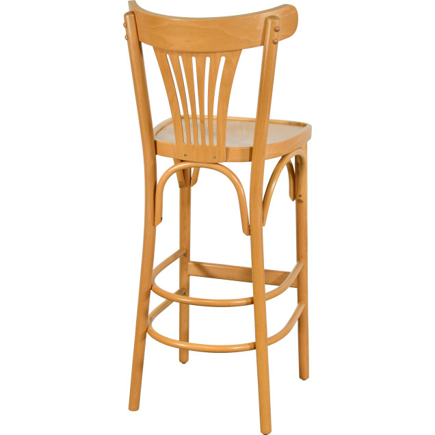 Sgabello da bar PALMETTE in faggio curvato vintage