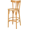 Barhocker PALMETTE aus gebogenem Buchenholz im Vintage-Stil