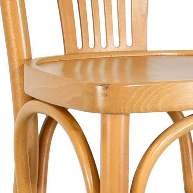 PALMETTE Vintage Bentwood Beech Bar Stool