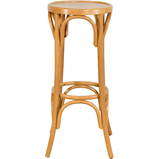 Retro vintage bistro stool in bentwood beech for an elegant bar interior