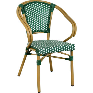 ROGUES armchair aluminum rattan nylon weave