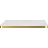  tafelblad  interieur PEROLS, laminaat met goudkleurige marmeren randafwerking