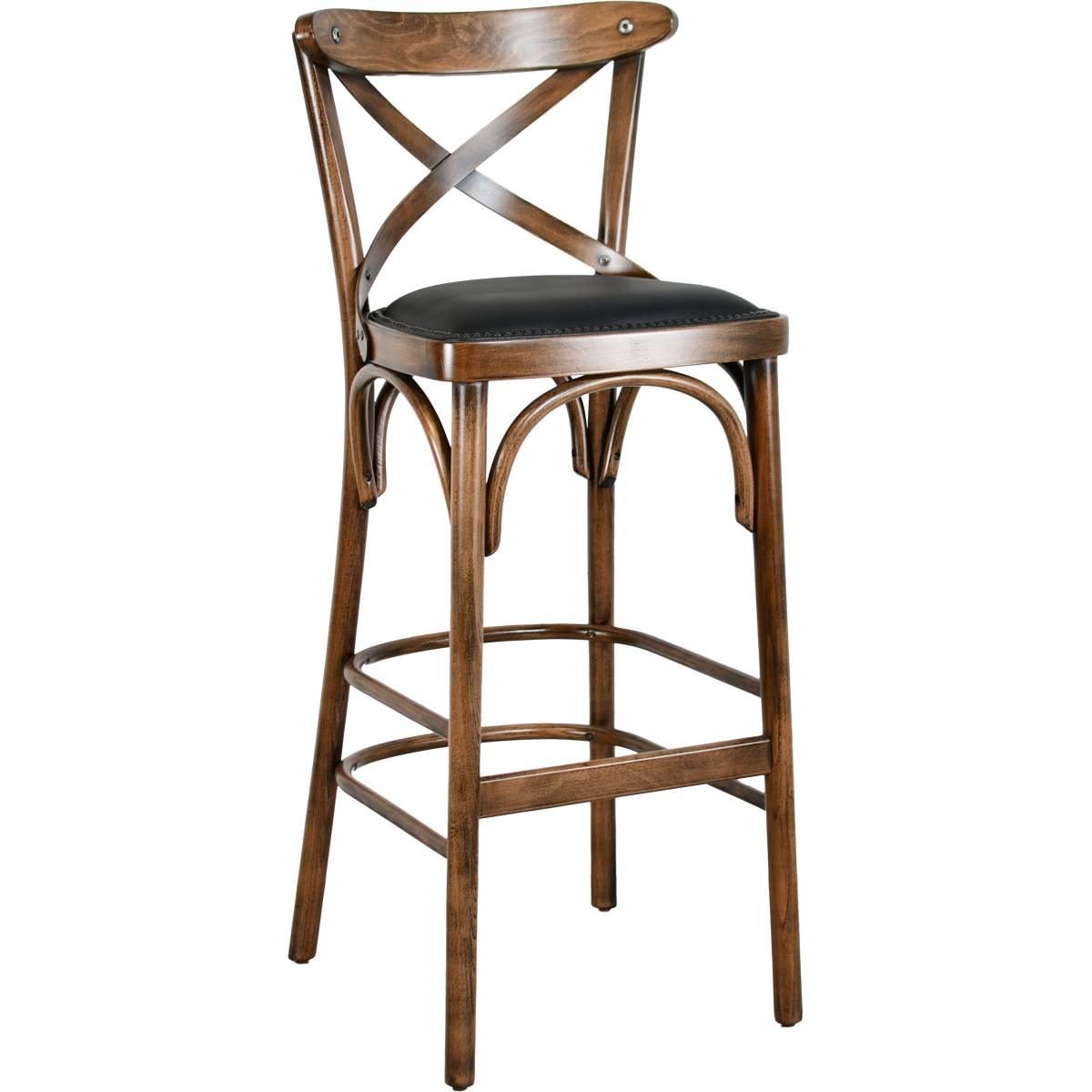 Hocker CROZET-G Buche gebogenes Holz